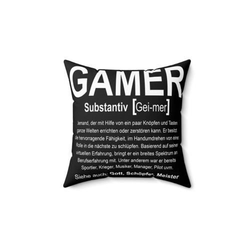 Gamer Definition Pillow - Comfortable Gaming Accent