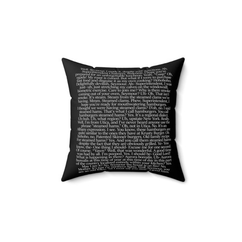 Steamed Hams Script Funny Pillow