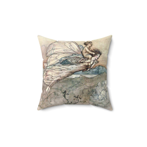 Midsummer Night's Dream Pillow featuring Arthur Rackham's Fairy Art