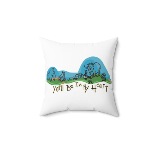 Tarzan Inspired Quote Pillow with Disney Jungle Artwork