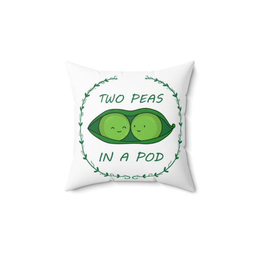 Cute Two Peas in a Pod Pillow by Julipjulip