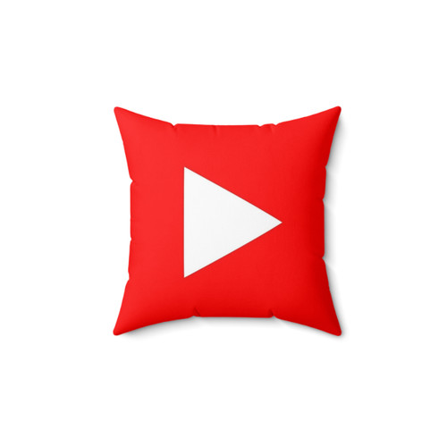 Vibrant YouTube Graphic Pillow for Home Decor
