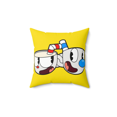 Cuphead and Mugman Soft Gaming Pillow