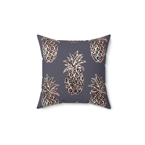 Rose Gold Sparkle Pineapple Pillow