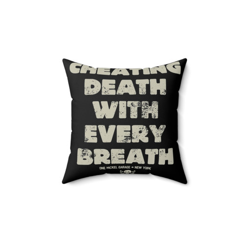 Motorcycle Biker Skull Pillow