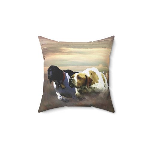 Pointer Hunting Dog Pillow