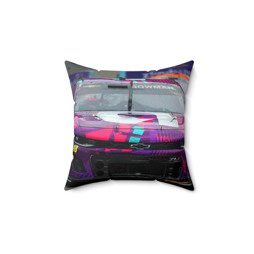 Abstract Pillow with Alex Bowman NASCAR Racing Design