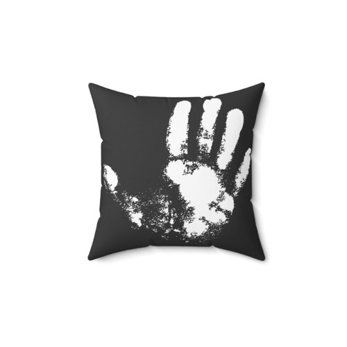 Chalky Hand Print Pillow for Climbers