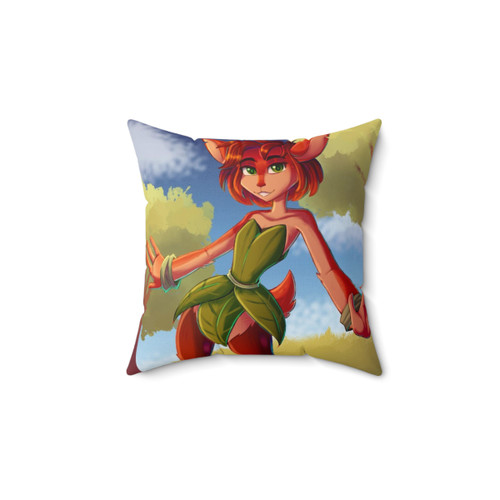 Mystical Forest Pillow with Magical Animal Design