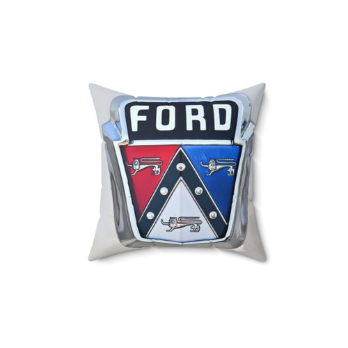 Ford Graphic Shirt 2 Pillow featuring the iconic Ford logo and automotive design elements