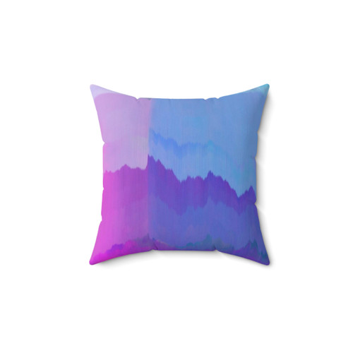 Retro Wave Glitch Art Print Pillow