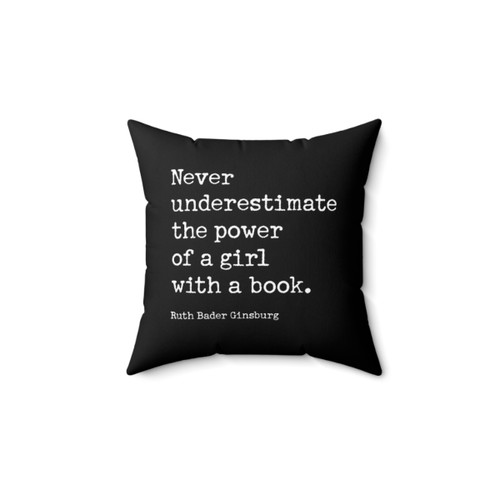 RBG Inspirational Pillow with Motivational Quote