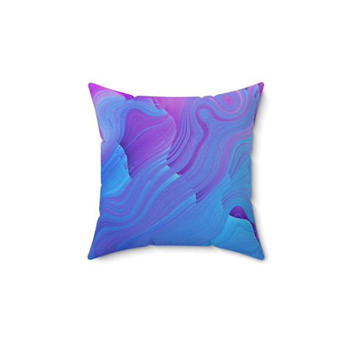 Retro Wave Glitch Art Print Pillow