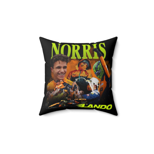 Lando Norris 90s Formula 1 Racing Pillow