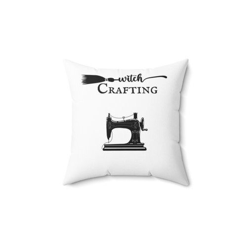 Ezra Bell's Witch Crafting Logo Throw Pillow