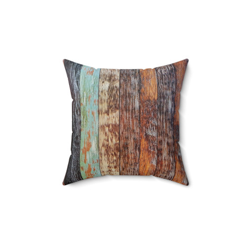 Vintage Farmhouse Barn Wood Pillow