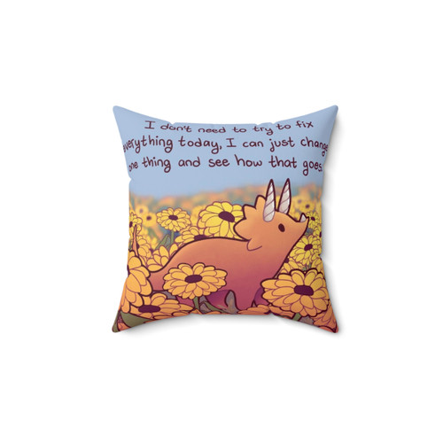 Sunflower Triceratops Shaped Pillow for Anxiety & Depression