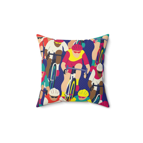Retro Cycling Tour Pillow for Cyclists