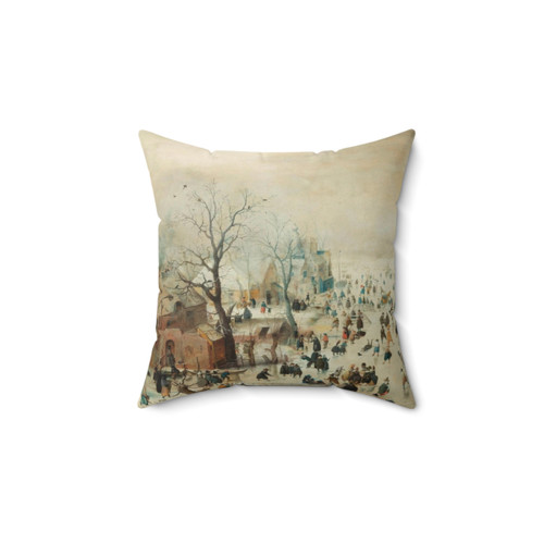 Hendrick Avercamp Winter Landscape Pillow