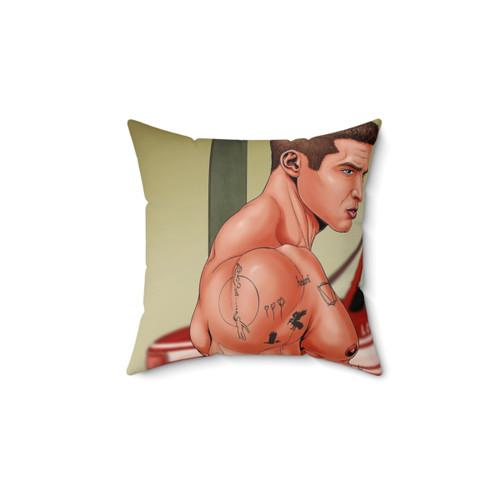 Artistic Muscle Pillow featuring detailed abs and chest design