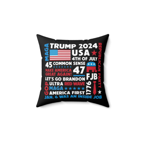 TRUMP 2024 Ultra MAGA Patriotic Pillow