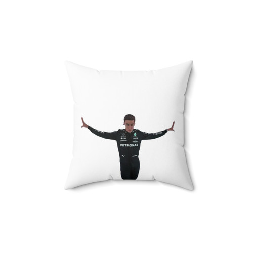 George Russell Pose Pillow - Comfortable Formula One Inspired Bedding