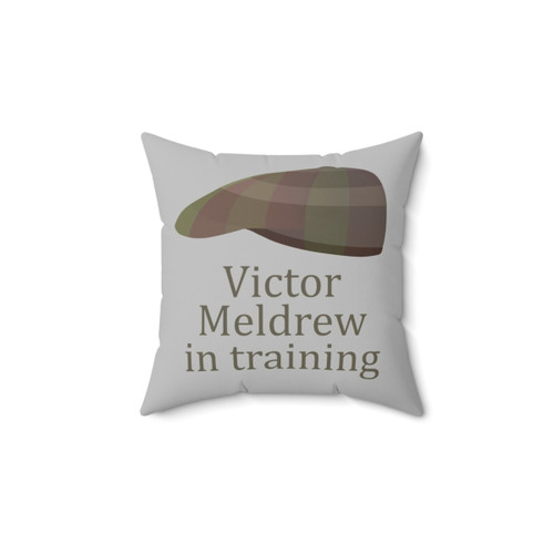 Victor Meldrew Flat Cap Decorative Pillow
