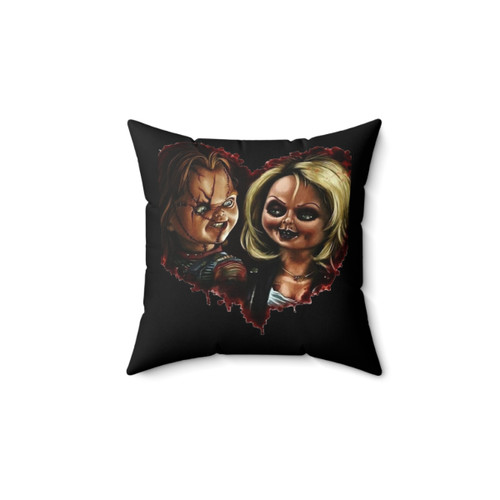 80s Heart Pillow for Women - Chucky & Tiffany Design