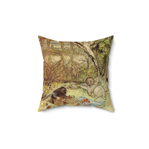 Wind in the Willows Rat and Mole Picnic Pillow