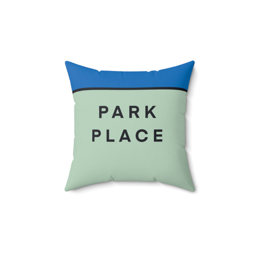 Monopoly Park Place Themed Pillow