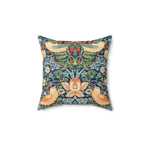 The Strawberry Thieves Pattern Pillow by William Morris