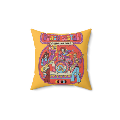 Retro Death Metal Sing-Along Pillow