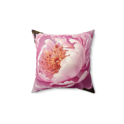 Pink Peonies Decorative Throw Pillow