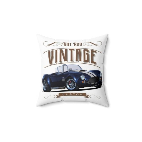 Vintage Race Car Pillow for Classic Car Enthusiasts