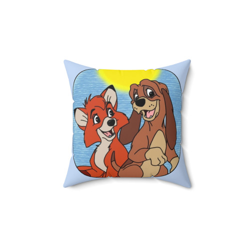 The Fox and the Hound Themed Decorative Pillow