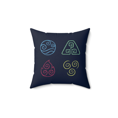 The Elements Pillow - Abstract Swirl Design