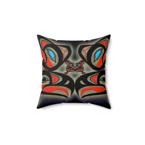 Tlingit Eagle Formline Design Pillow