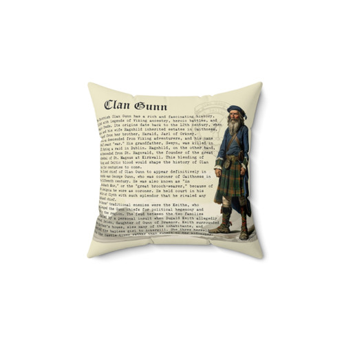 Clan Gunn Scottish History Pillow