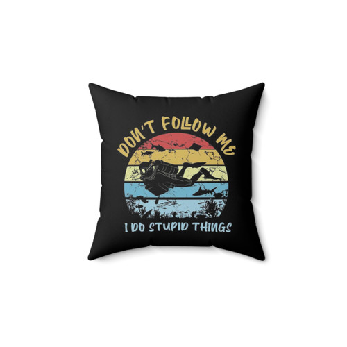 Scuba Diving Lover Vintage Pillow