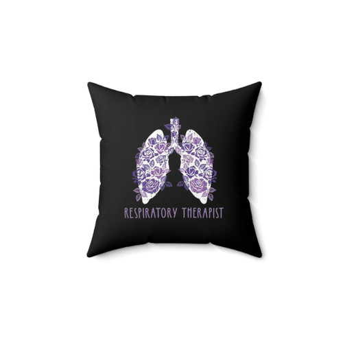 Respiratory Therapist Pillow with Flower Lung Design