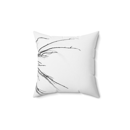Coral abstract decorative pillow