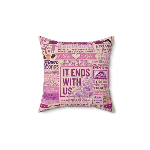 Colleen Hoover It Ends With Us Decorative Pillow