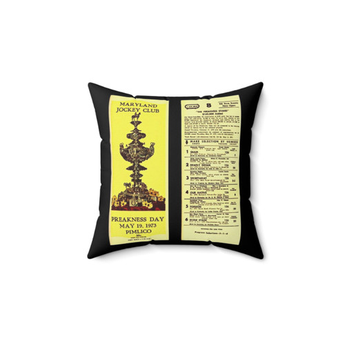 Secretariat & Ecole Etage 1973 Preakness Pillow