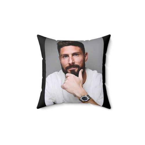 Olivier Giroud Pillow - France Football Soccer Star Illustration