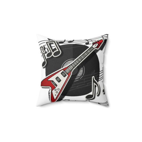 Musical Notes Guitar Pillow