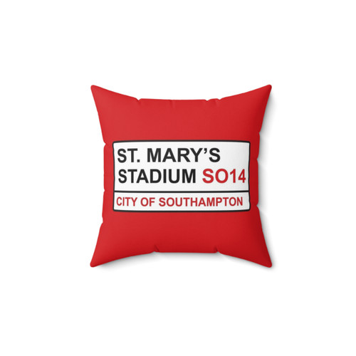 Southampton Football Team Pillow with Stadium Street Sign