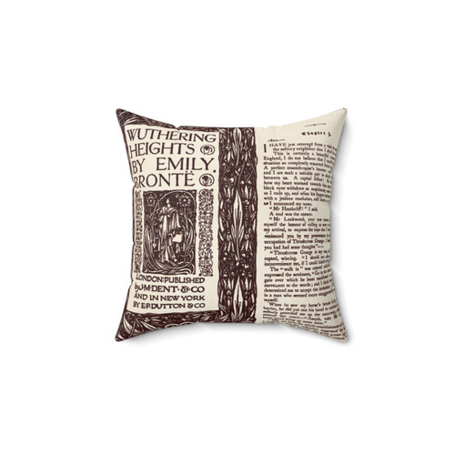 Wuthering Heights Book Pillow for Literature Lovers
