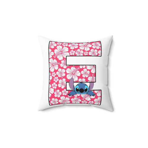 Lilo & Stitch Letter E Decorative Throw Pillow