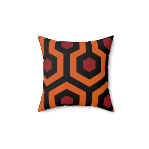 Retro 70s Circles Vintage Throw Pillow
