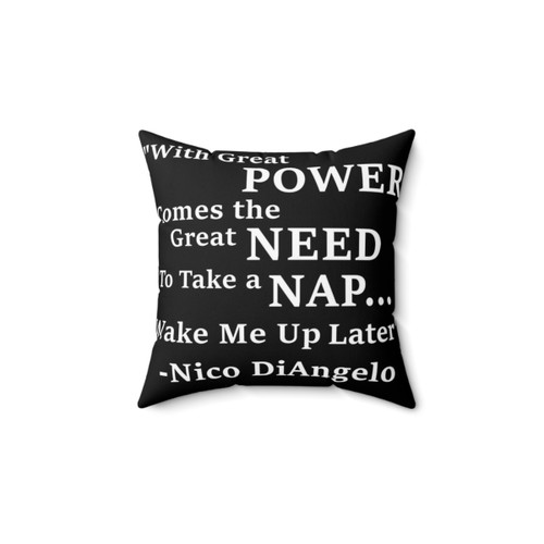 Nico DiAngelo Inspirational Pillow